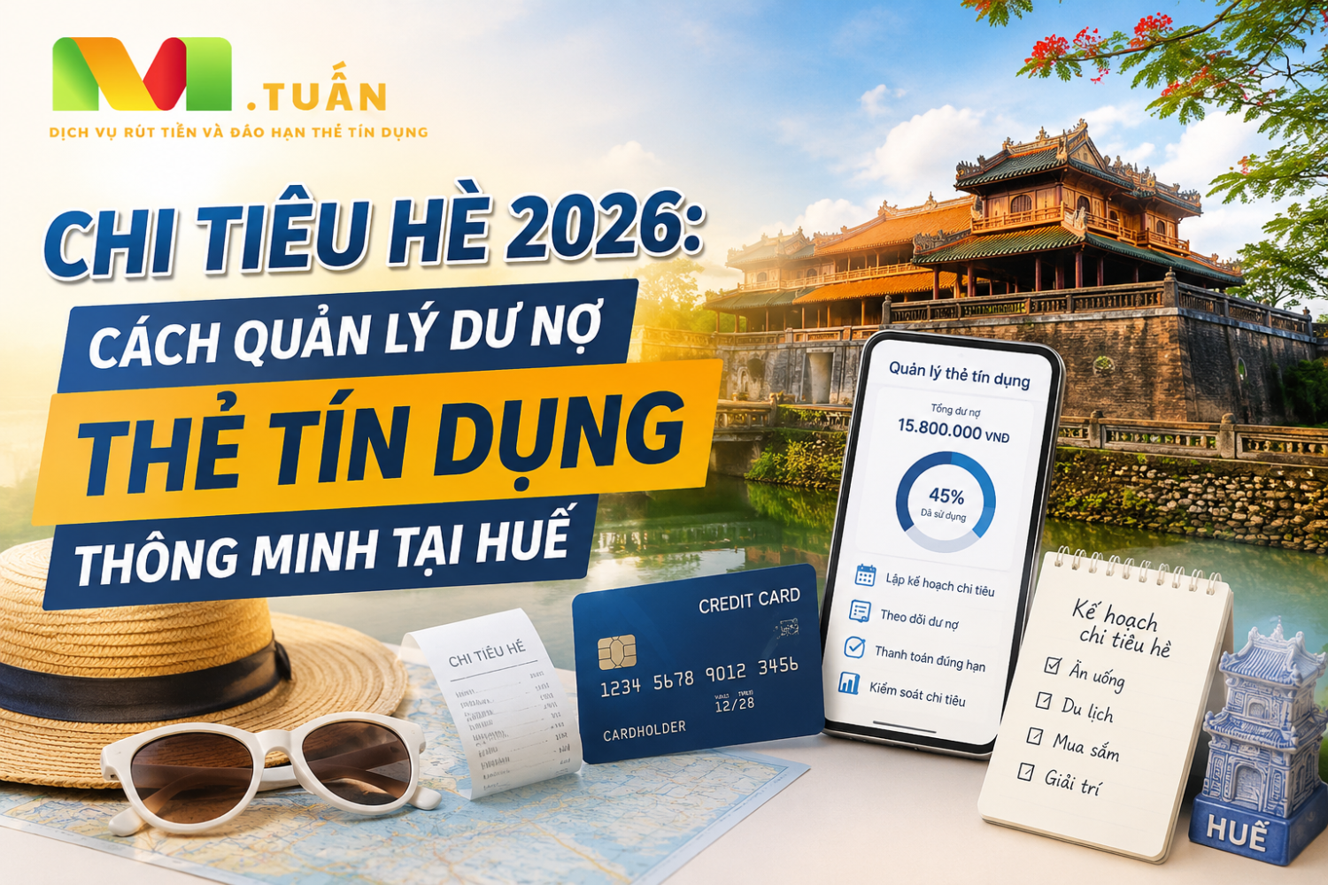 Chi Tiêu Hè 2026: Cách Quản Lý Dư Nợ Thẻ Tín Dụng Thông Minh Tại Huế